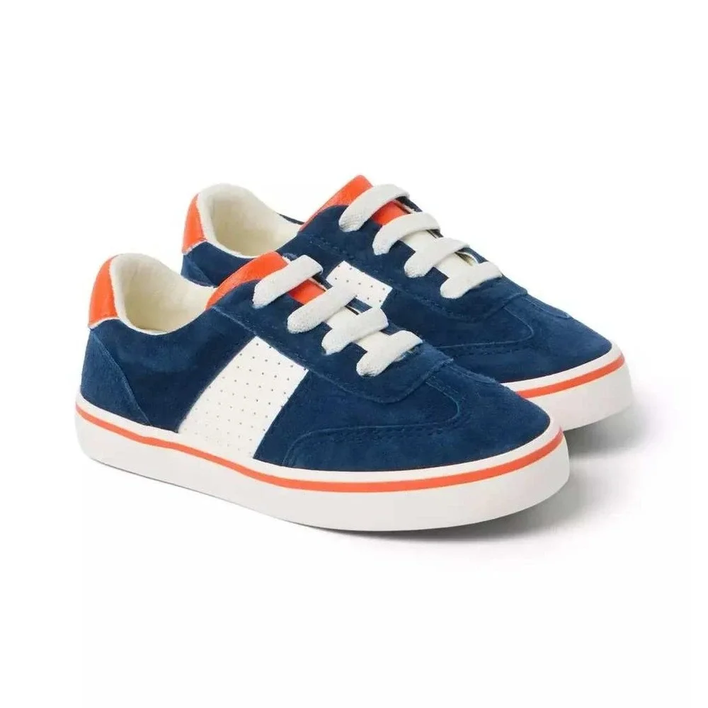 Gray Malin X‎ Janie and Jack Colorblocked Sneaker Blue orange - Size 6 Toddler